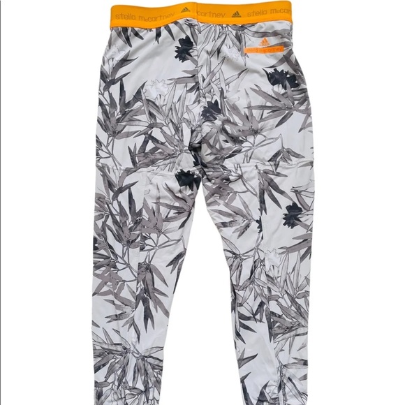 Adidas by Stella McCartney Yoga Clima Bamboo Tight Gray & White Leggings Sz S - Picture 9 of 9